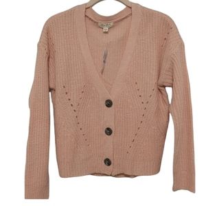 New Pink Ultra Flirt Cardigan sz Medium